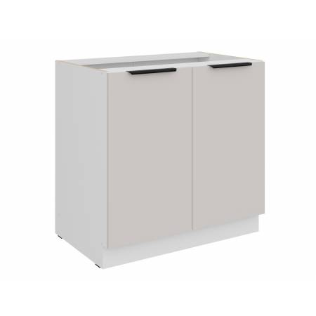 Szafka kuchenna dolna 80 cm kaszmir + biały CAROL 80 D 2F BB